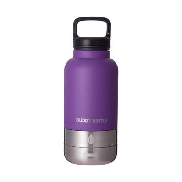 VELVET PURPLE - 3 in 1 Portable Travel Water Buddy Bottle For Dogs - BUDDYBOTTLE